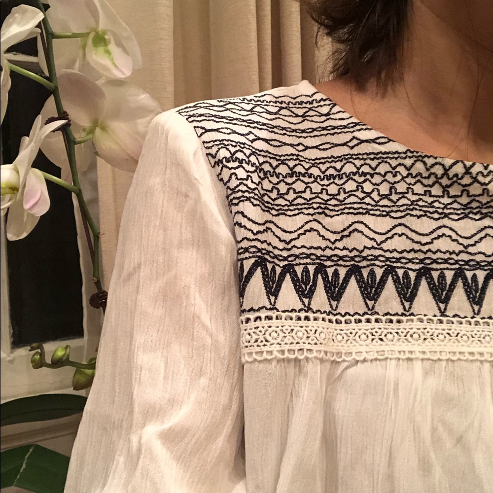 Francesca’s Embroidered Blouse